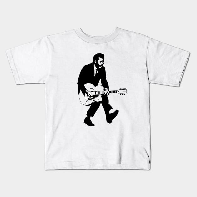 Chuck Berry Kids T-Shirt by Woah_Jonny